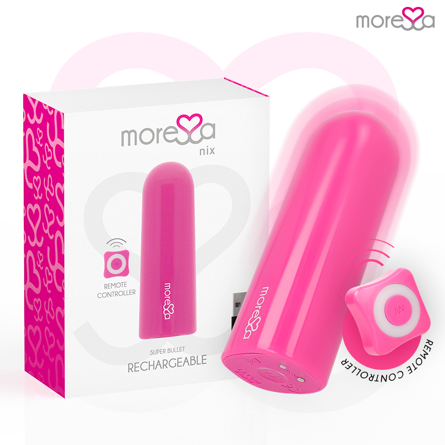 MORESSA - NIX VIBRADOR CONTROLE REMOTO ROSA