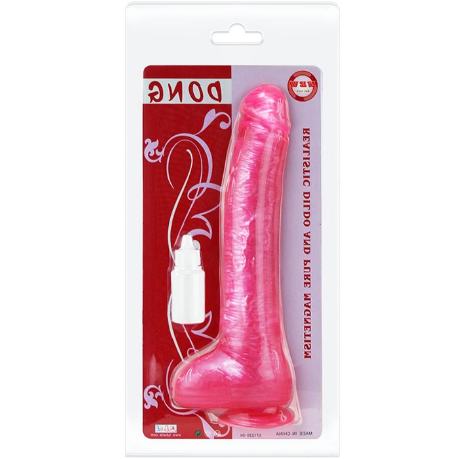 BAILE - DILDO DONG ROSA REALÍSTICO COM VENTOSA