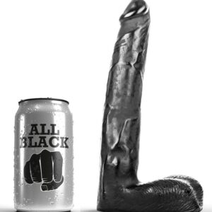 ALL BLACK - DILDO REALÍSTICO 21 CM